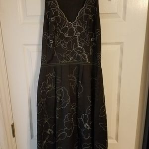 Black midi dress
